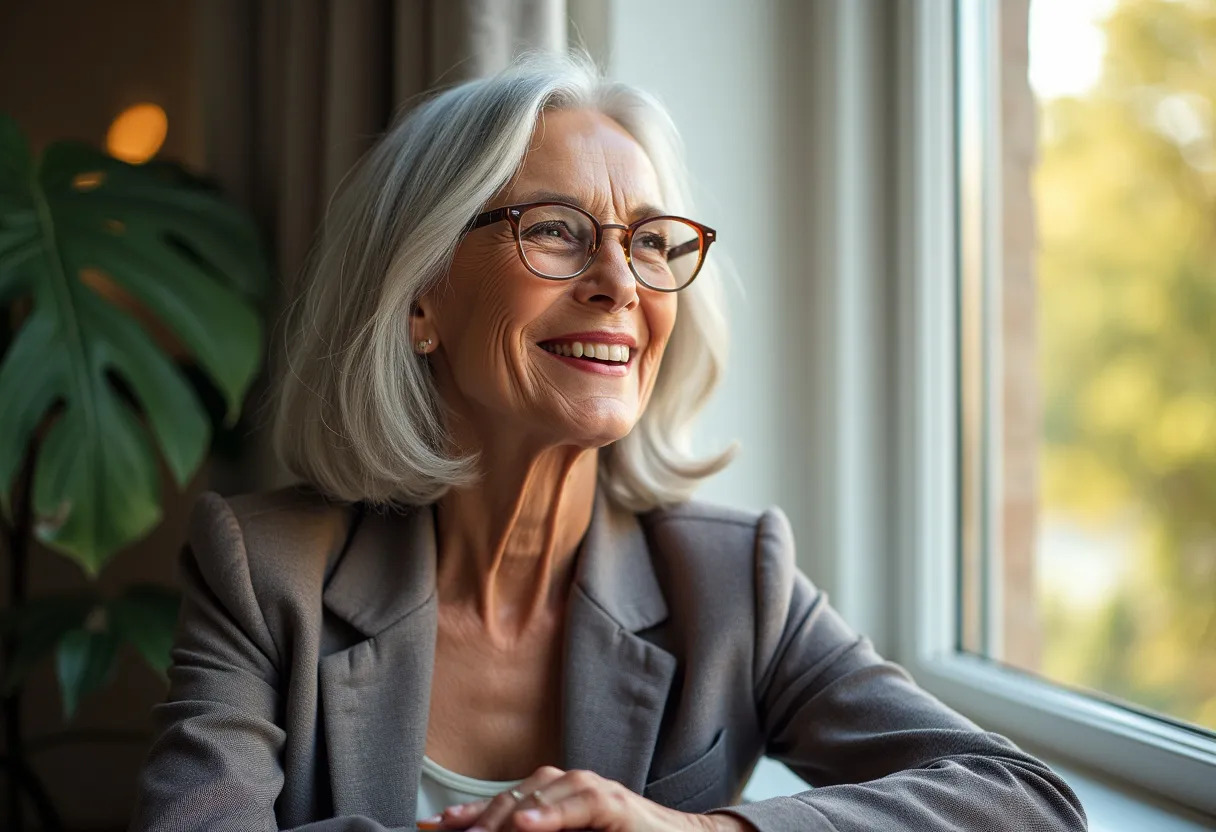 femme lunettes